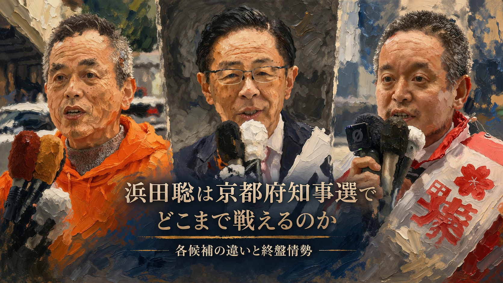 浜田聡は京都府知事選でどこまで戦えるのか　各候補の違いと終盤情勢